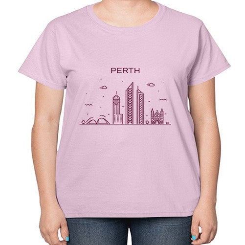 Perth 1595# - cities-  Ladies T-Shirt