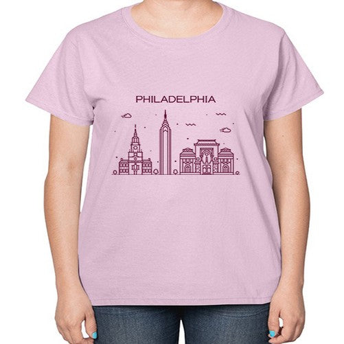 Philadelphia 1602# - cities-  Ladies T-Shirt