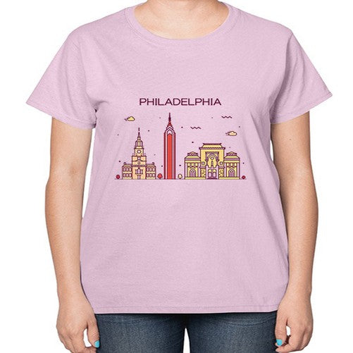Philadelphia 1605# - cities-  Ladies T-Shirt