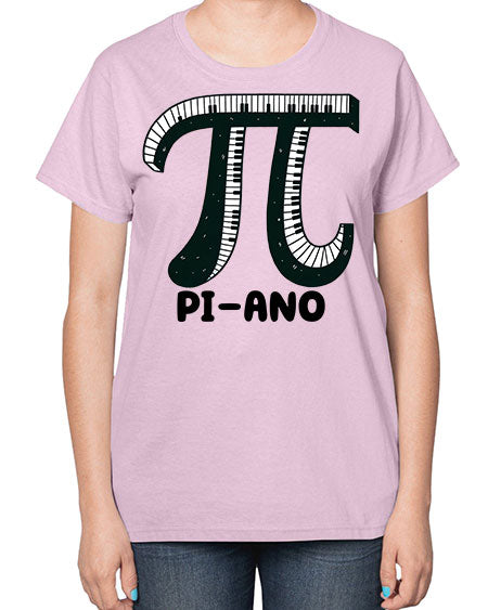 Piano Funny Math Music Sublimation 37# - pi-  Ladies T-Shirt