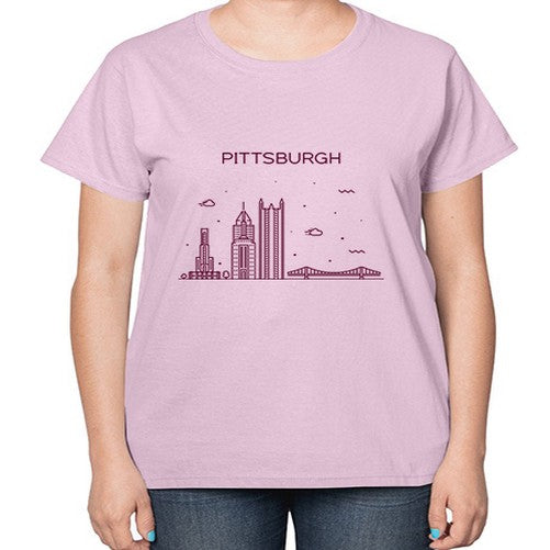 Pittsburgh 1624# - cities-  Ladies T-Shirt