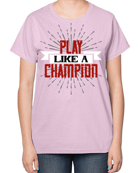 Play like a champion 1942# - badminton-  Ladies T-Shirt