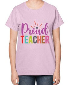 Proud Teacher 1343# - teacher-  Ladies T-Shirt
