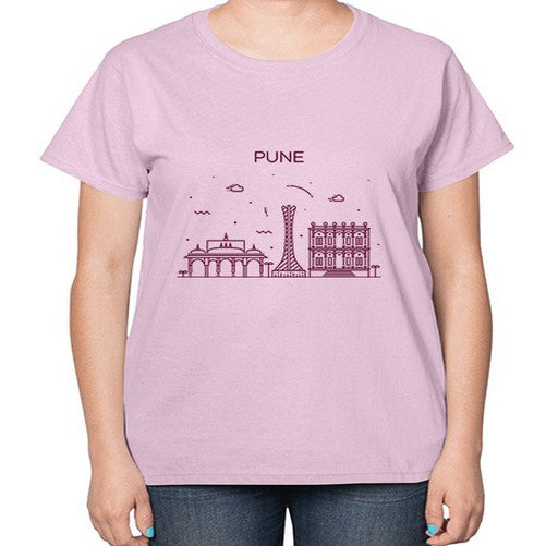 Pune 1694# - cities-  Ladies T-Shirt