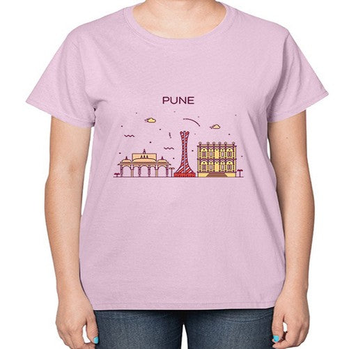 Pune 1696# - cities-  Ladies T-Shirt