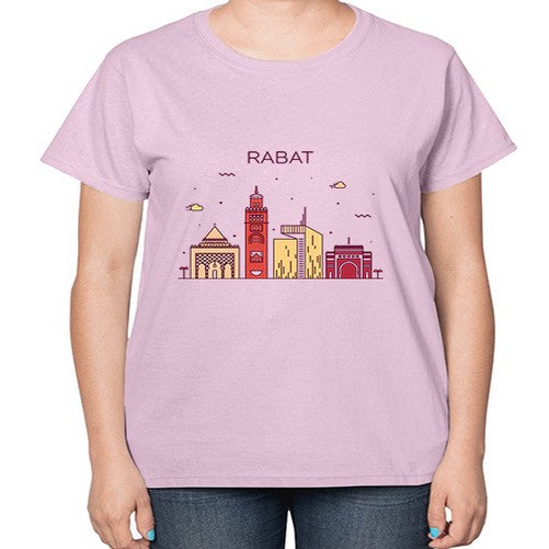 Rabat 1706# - cities-  Ladies T-Shirt
