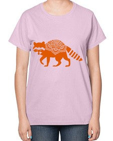 RacoonMandala 1010# - mandala-  Ladies T-Shirt