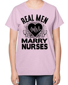 Real men Style 1349# - nurse-  Ladies T-Shirt