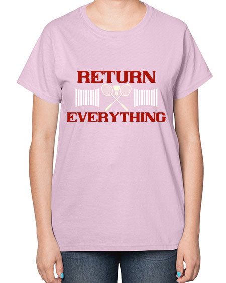 Return everything 1892# - badminton-  Ladies T-Shirt