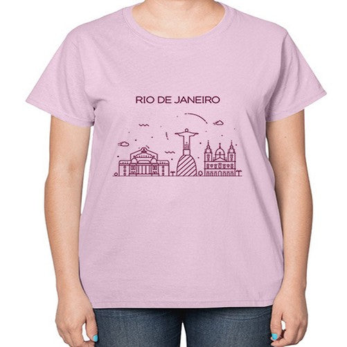 RioDeJaneiro 1735# - cities-  Ladies T-Shirt