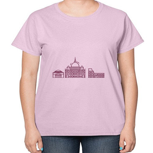 Rome 1749# - cities-  Ladies T-Shirt