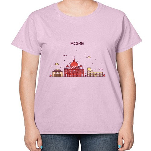 Rome 1750# - cities-  Ladies T-Shirt