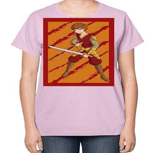 Samurai boy 95# - anime-  Ladies T-Shirt