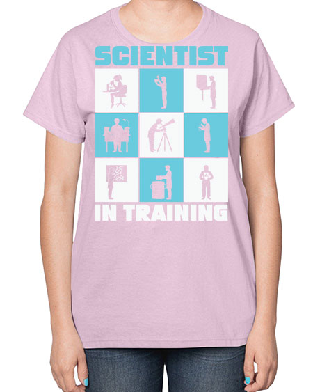 ScientistInTrainingScienceScientistSkinite Scientist Skinite 40# - general science-  Ladies T-Shirt