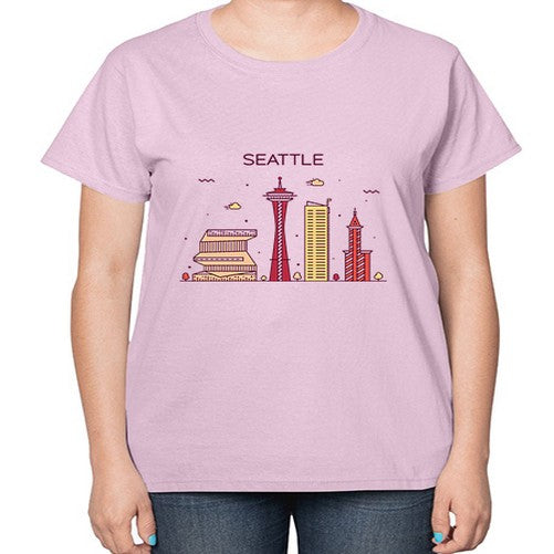 Seattle 1810# - cities-  Ladies T-Shirt