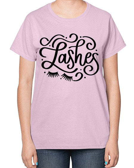 SingleLashes Style 27# -makeup  Ladies T-Shirt