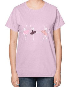 Skeleton ballerinas ballet halloween ballet 184# - ballet-  Ladies T-Shirt