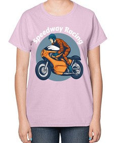 Speedway racing 64# - motorcycle-  Ladies T-Shirt