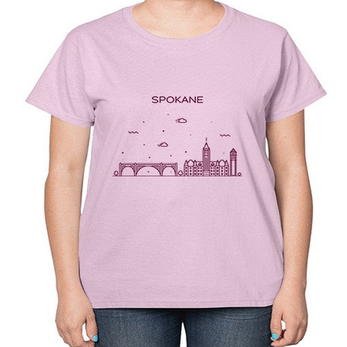 Spokane 1878# - cities-  Ladies T-Shirt