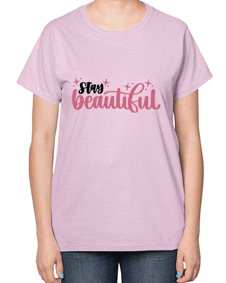 Stay Beautiful Style 18# -makeup  Ladies T-Shirt