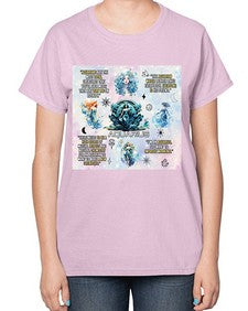 Straight Aquarius 468# - aquarius-  Ladies T-Shirt