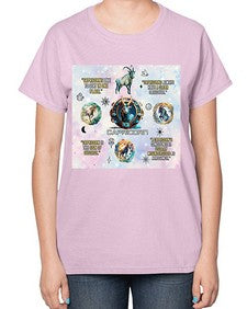 Straight Capricorn 471# - capricorn-  Ladies T-Shirt