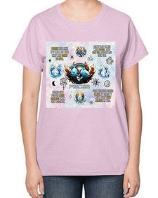 Straight pisces 475# - pisces-  Ladies T-Shirt
