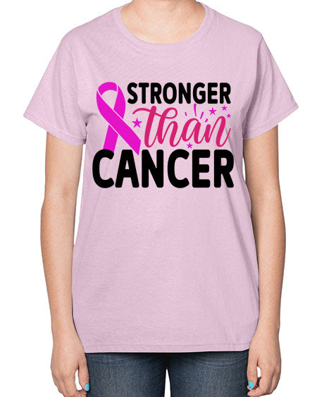 Stronger Than Cancer 6# - breast cancer-  Ladies T-Shirt