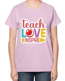 Teach Love Inspire 1443# - teacher-  Ladies T-Shirt