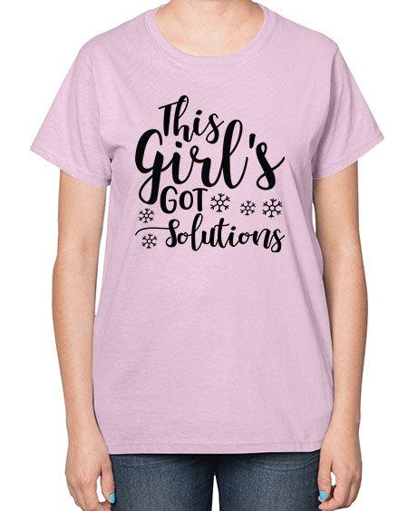 This Girl s Got Solutions 17# - general science-  Ladies T-Shirt