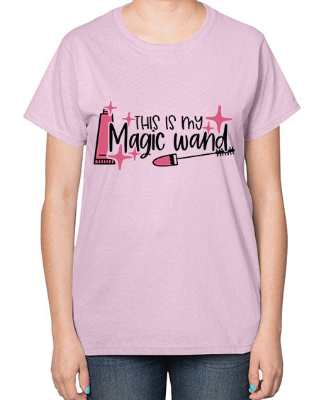 This Is My Magic Wand Style 13# -makeup  Ladies T-Shirt