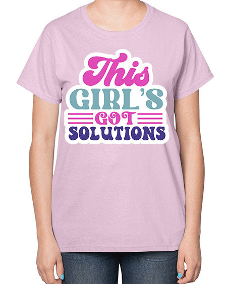 This girls got solutions 16# - general science-  Ladies T-Shirt
