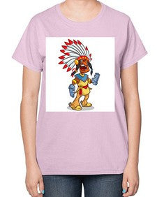 Thnksgvngindian 254# - cartoon general-  Ladies T-Shirt