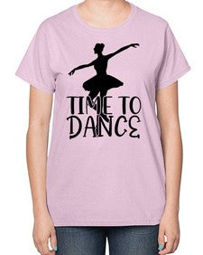 Time to dance 201# - ballet-  Ladies T-Shirt