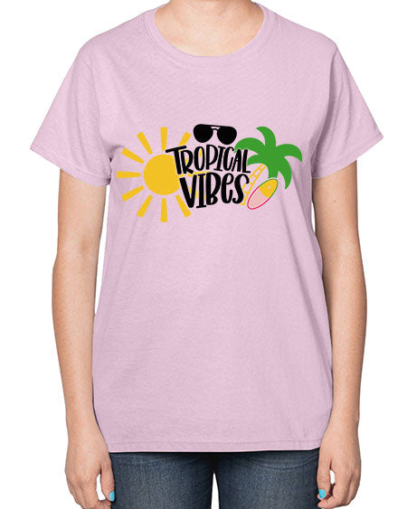 Tropical Vibes Style 9# - summer-  Ladies T-Shirt