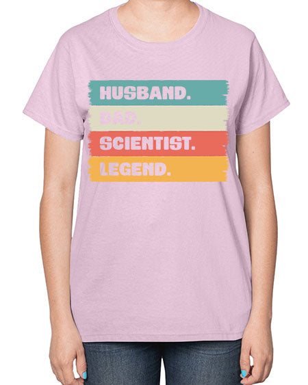 VintageHusbandDadScientistLegendScientistSkinite Scientist Skinite 14# - general science-  Ladies T-Shirt