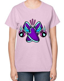 Walk the talk 261# - cartoon general-  Ladies T-Shirt