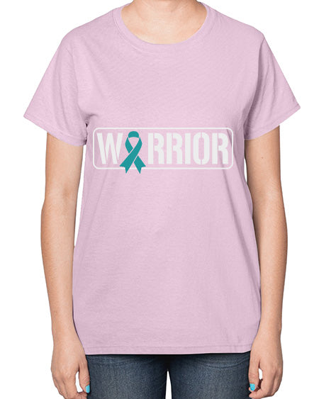 Warrior PTSD Awareness Teal Military 2# - PTSD-  Ladies T-Shirt