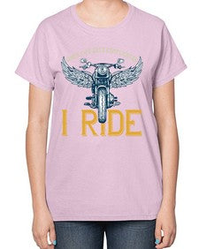 When life gets complicated 76# - motorcycle-  Ladies T-Shirt