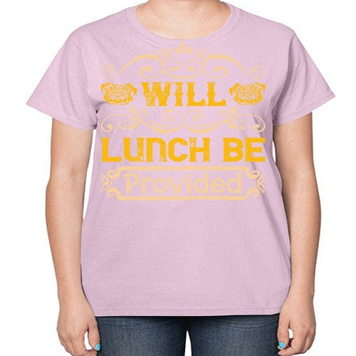 Will Lunch Be Provided Style 7# - dogs-  Ladies T-Shirt
