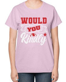 Would you kindly 55# - video games-  Ladies T-Shirt