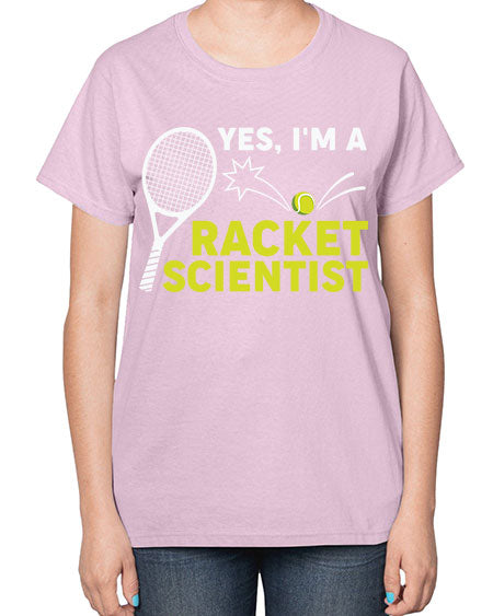 YesImARacketScientistScientistSkinite Scientist Skinite 1# - general science-  Ladies T-Shirt