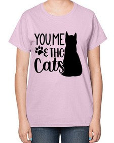 You Me The Cat Style 110# - cats-  Ladies T-Shirt