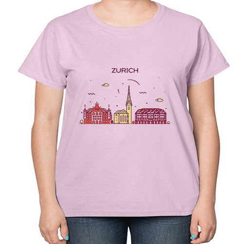 Zurich 2166# - cities-  Ladies T-Shirt