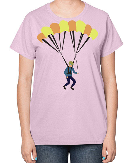 all in one 08# - parachute-  Ladies T-Shirt
