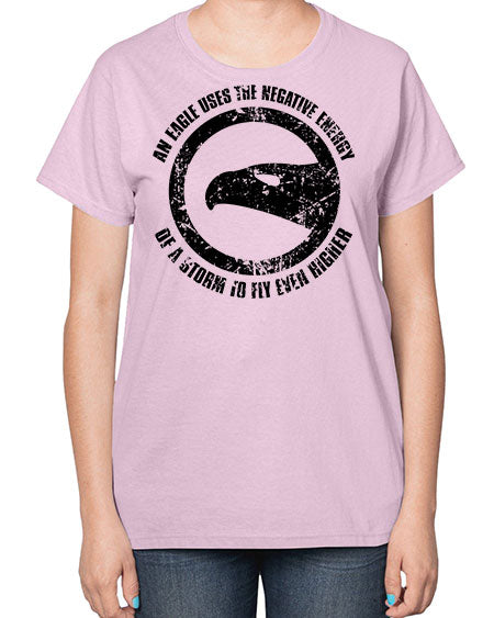an eagle uses the negative energy 5# - birds-  Ladies T-Shirt