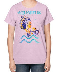 aquarius 13# - aquarius-  Ladies T-Shirt
