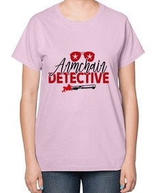 armchair detective 238# - true crime-  Ladies T-Shirt