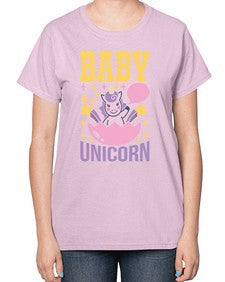 baby unicorn 18# - unicorn-  Ladies T-Shirt