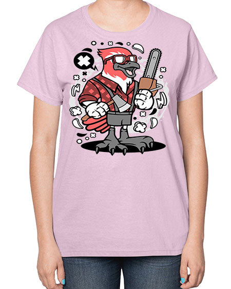 bird lumberjack 17# - birds-  Ladies T-Shirt